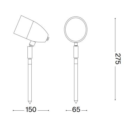 Ideal Lux - Spoljašnja lampa INSIDE 1xG9/15W/230V 27,5 cm IP54 braon