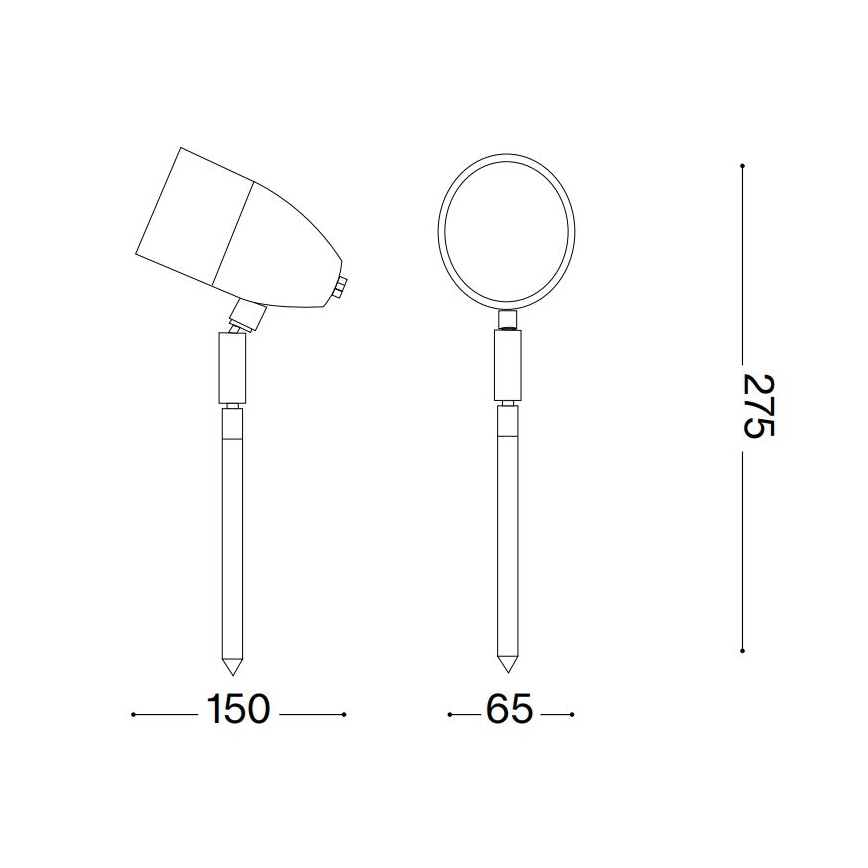 Ideal Lux - Spoljašnja lampa INSIDE 1xG9/15W/230V 27,5 cm IP54 crno