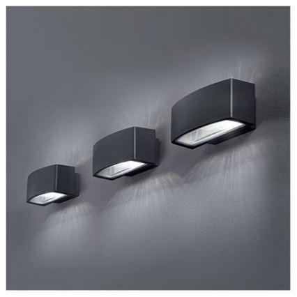 Ideal Lux - Spoljašnja zidna lampa ANDROMEDA 2xE27/60W/230V IP55 antracit