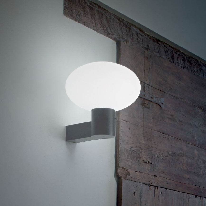 Ideal Lux - Spoljašnja zidna lampa CLIO 1xE27/42W/230V IP44 antracit