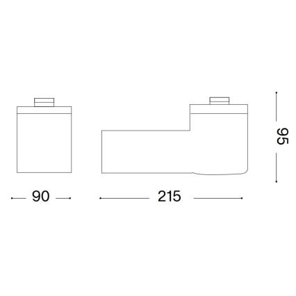 Ideal Lux - Spoljašnja zidna lampa CLIO 1xE27/42W/230V IP44 antracit