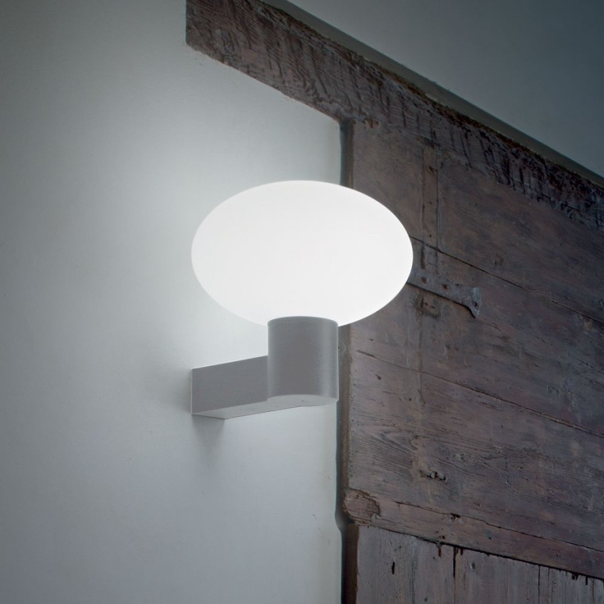 Ideal Lux - Spoljašnja zidna lampa CLIO 1xE27/42W/230V IP44 sivo