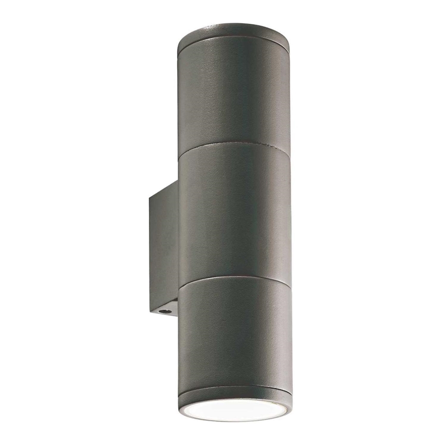 Ideal Lux - Spoljašnja zidna lampa GUN 2xGU10/35W/230V IP44 antracit