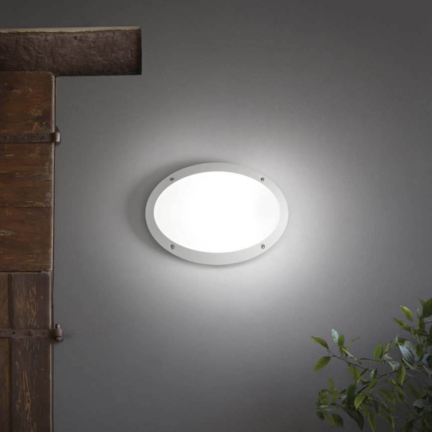 Ideal Lux - Spoljašnja zidna lampa MADDI 1xE27/23W/230V IP66 bela
