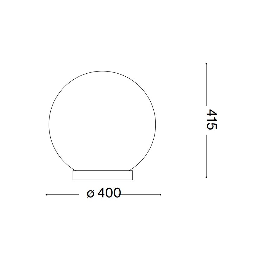 Ideal Lux - Stona lampa CARTA 1xE27/25W/230V pr. 40 cm bela