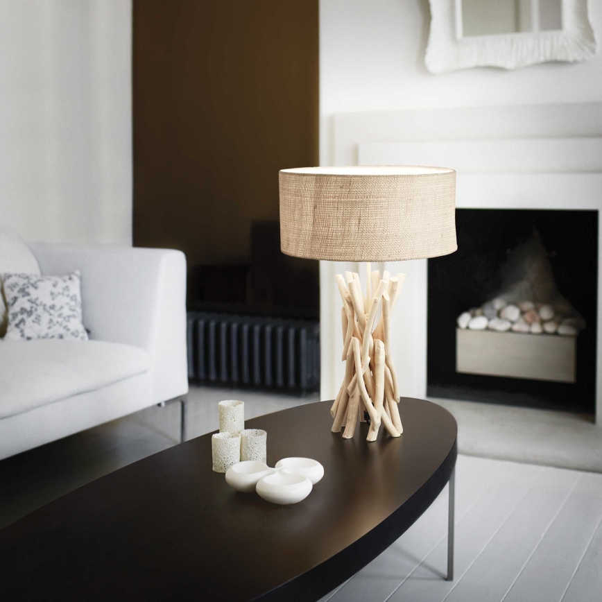 Ideal Lux - Stona lampa DRIFTWOOD 1xE27/60W/230V guava