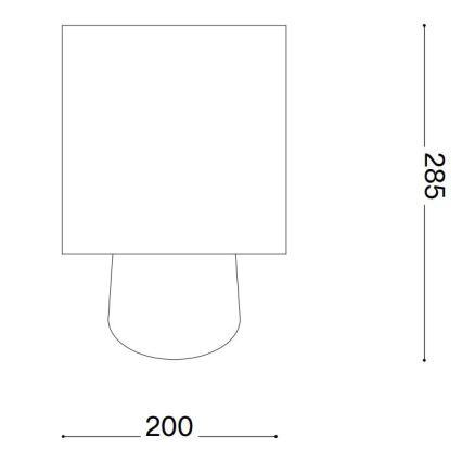 Ideal Lux - Stona lampa KALI 1xE14/40W/230V kremasta/bež