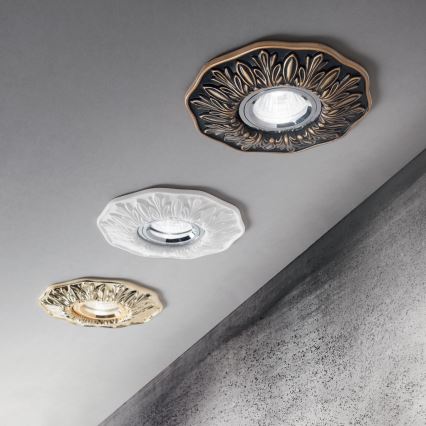 Ideal Lux - Ugradbena lampa 1xGU10/50W/230V zlatna