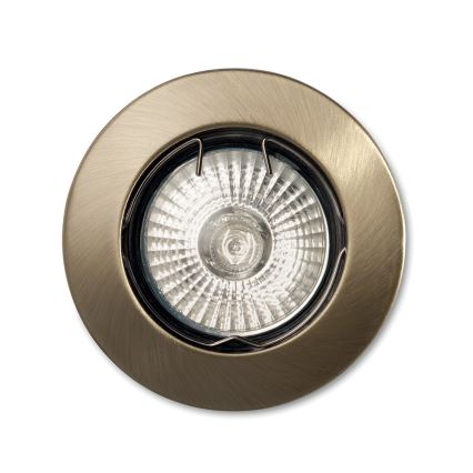 Ideal Lux - Ugradbena lampa JAZZ 1xGU10/50W/230V bronzana