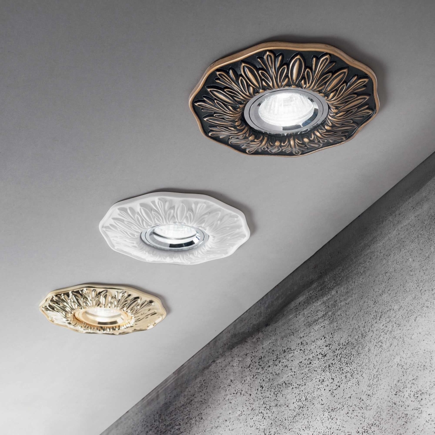 Ideal Lux - Ugradna lampa 1xGU10/50W/230V bronzana