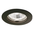 Ideal Lux - Ugradna svetiljka JAZZ 1xGU10/50W/230V crna