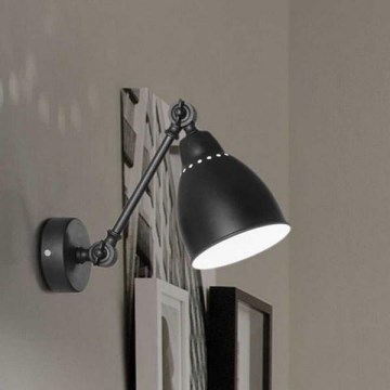 Ideal Lux - Zidna lampa 1xE27/60W/230V crno