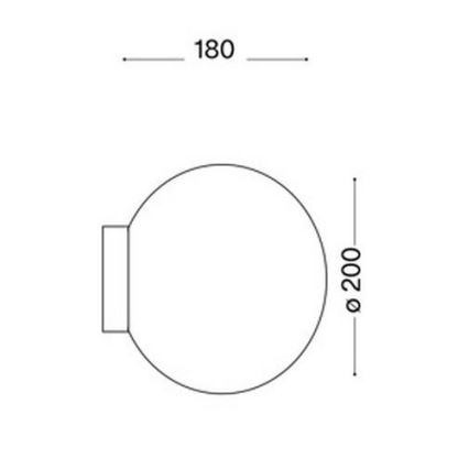 Ideal Lux - Zidna lampa 1xE27/60W/230V