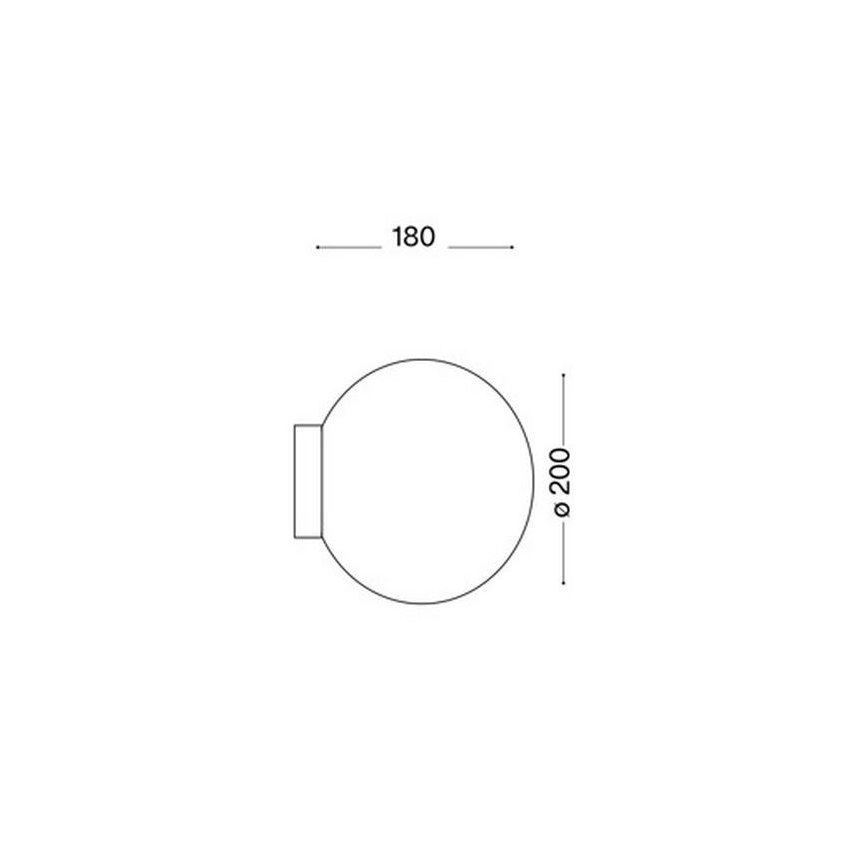 Ideal Lux - Zidna lampa 1xE27/60W/230V