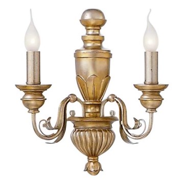 Ideal Lux - Zidna lampa FIRENZE 2xE14/40W/230V zlatna