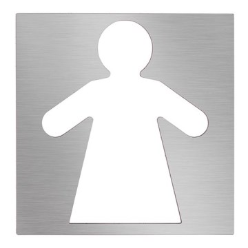 Ikona Žene 12x12 cm inox/srebrna