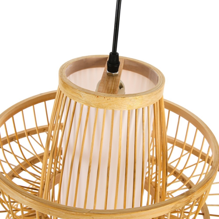 Luster na sajli PINCHOS 1xE27/40W/230V pr. 45 cm bambus