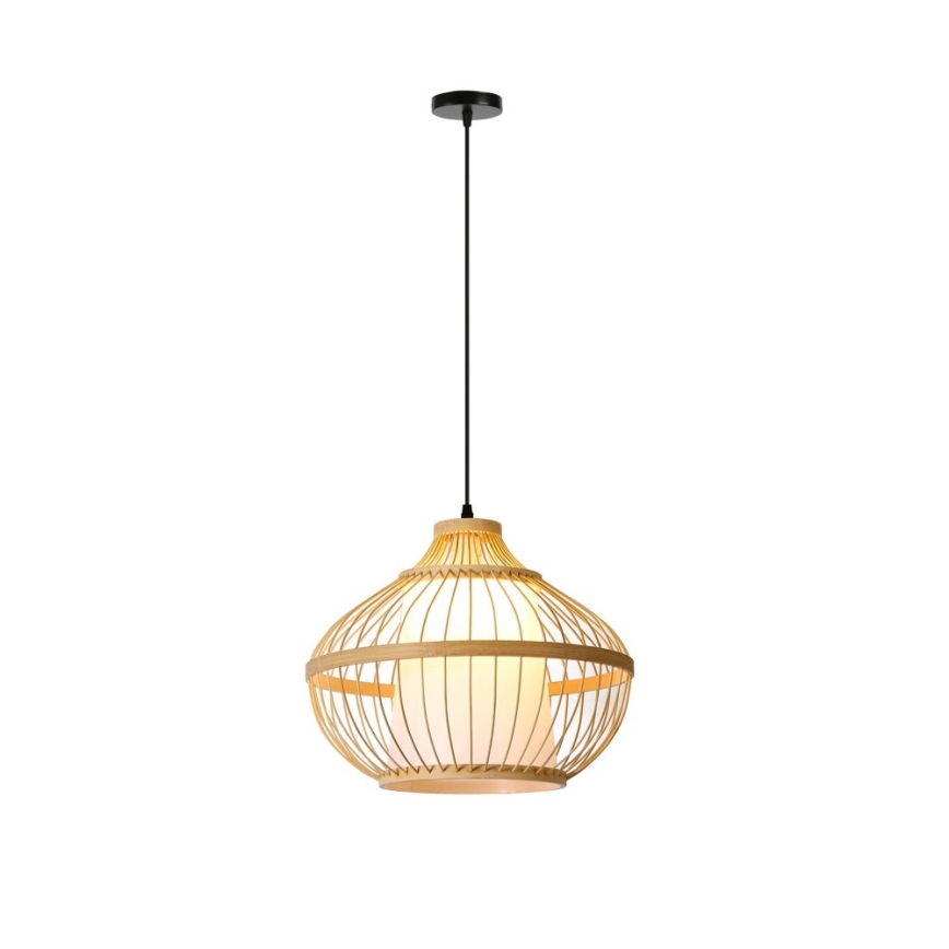 Luster na sajli PINCHOS 1xE27/40W/230V pr. 40 cm bambus