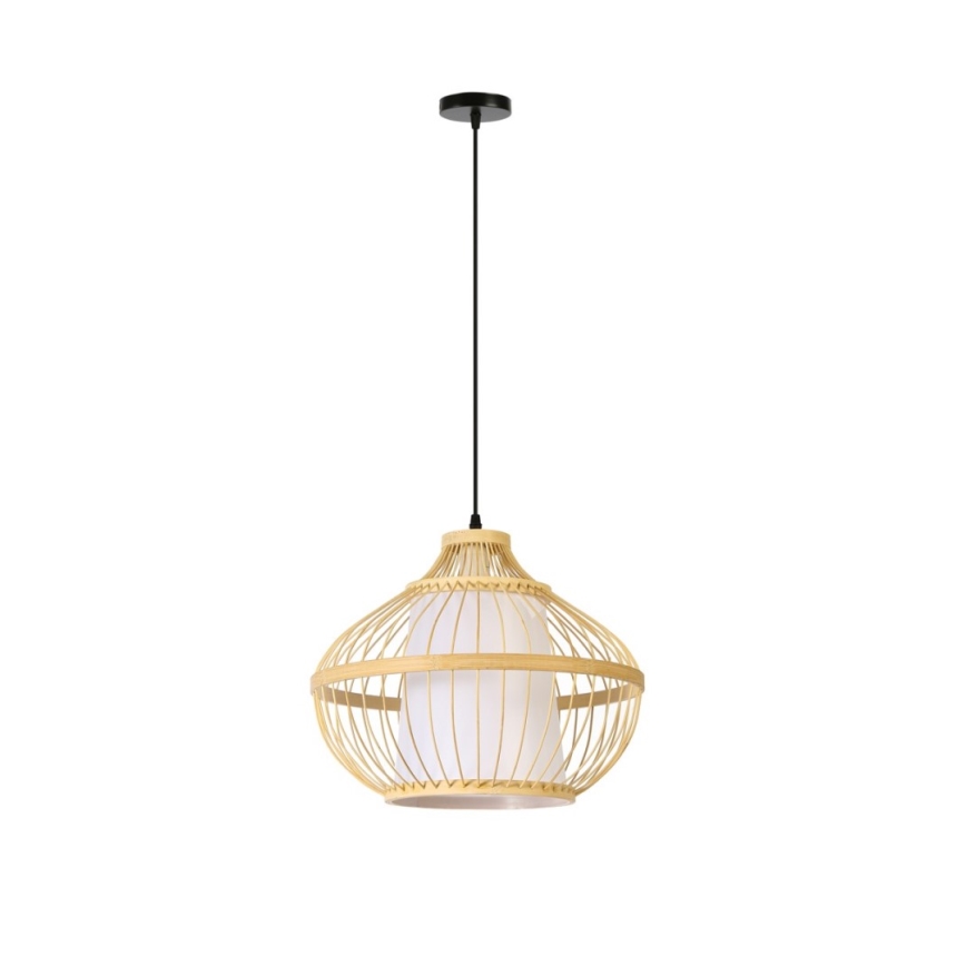 Luster na sajli PINCHOS 1xE27/40W/230V pr. 40 cm bambus