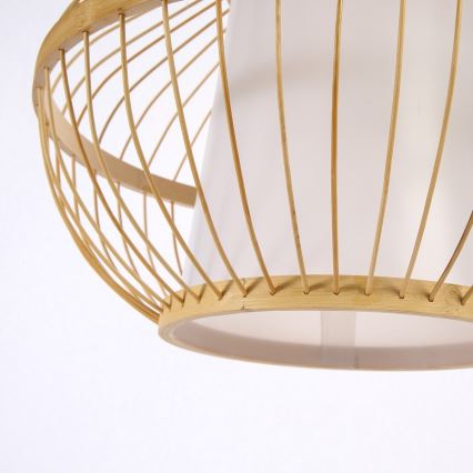 Luster na sajli PINCHOS 1xE27/40W/230V pr. 40 cm bambus