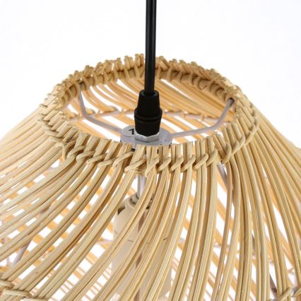 Luster na sajli PELO 1xE27/40W/230V pr. 35 cm ratan