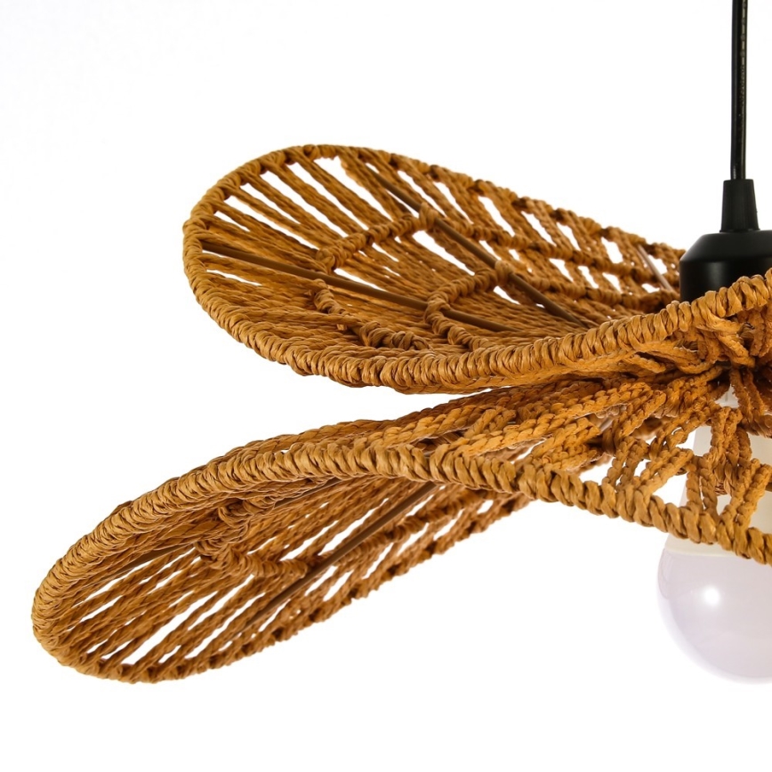 Luster na sajli MARIPOSA 1xE27/40W/230V pr. 80 cm juta