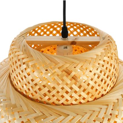 Luster na sajli HILO 1xE27/40W/230V pr. 47 cm bambus