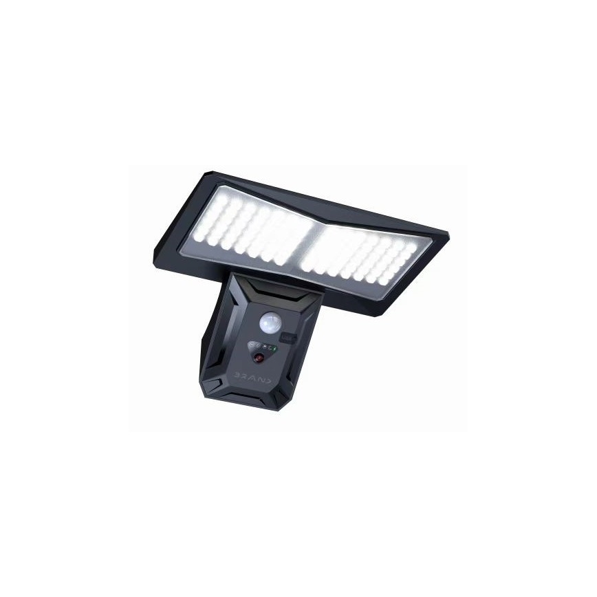 LED Solarna zidna lampa sa senzorom LED/2,6W/5,5V IP65 1800 mAh crno