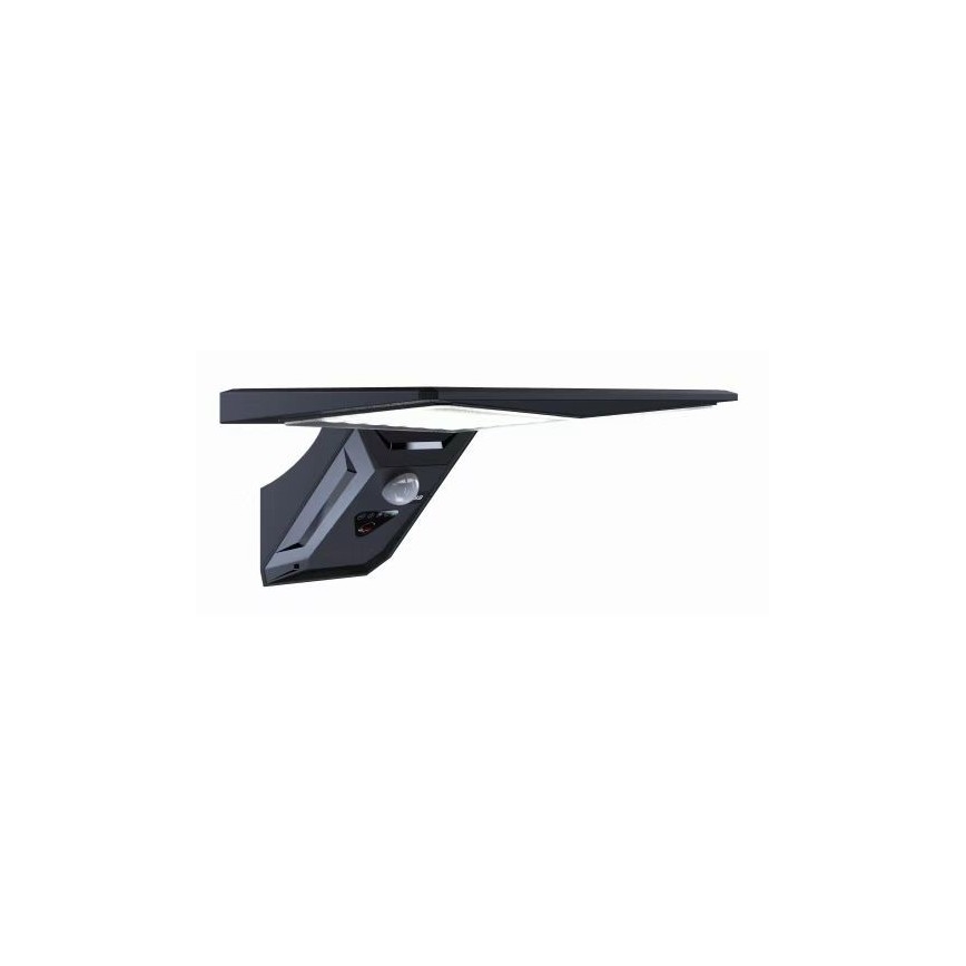 LED Solarna zidna lampa sa senzorom LED/2,6W/5,5V IP65 1800 mAh crno