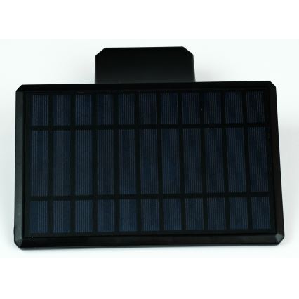 LED Solarna zidna lampa sa senzorom LED/2,6W/5,5V IP65 1800 mAh crno