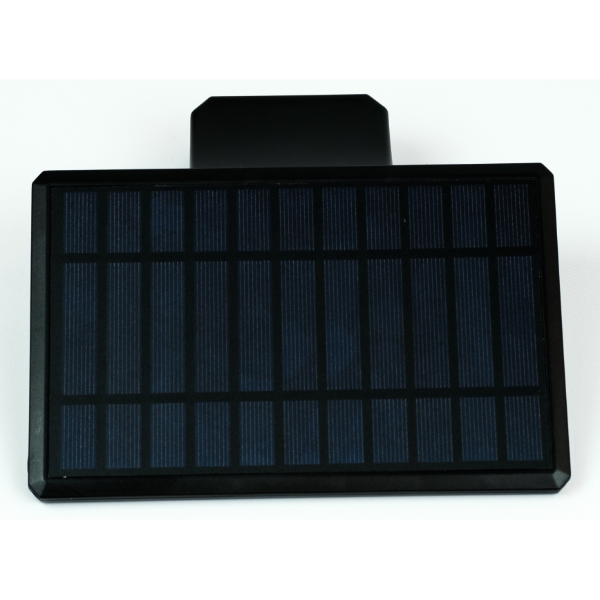 LED Solarna zidna lampa sa senzorom LED/2,6W/5,5V IP65 1800 mAh crno