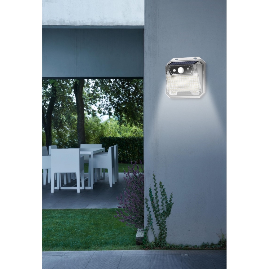 LED Solarna zidna lampa sa senzorom LED/3W/5,5V IP65 1200 mAh