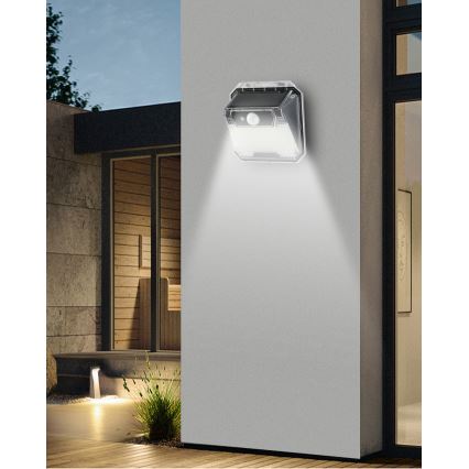 LED Solarna zidna lampa sa senzorom LED/3W/5,5V IP65 1200 mAh