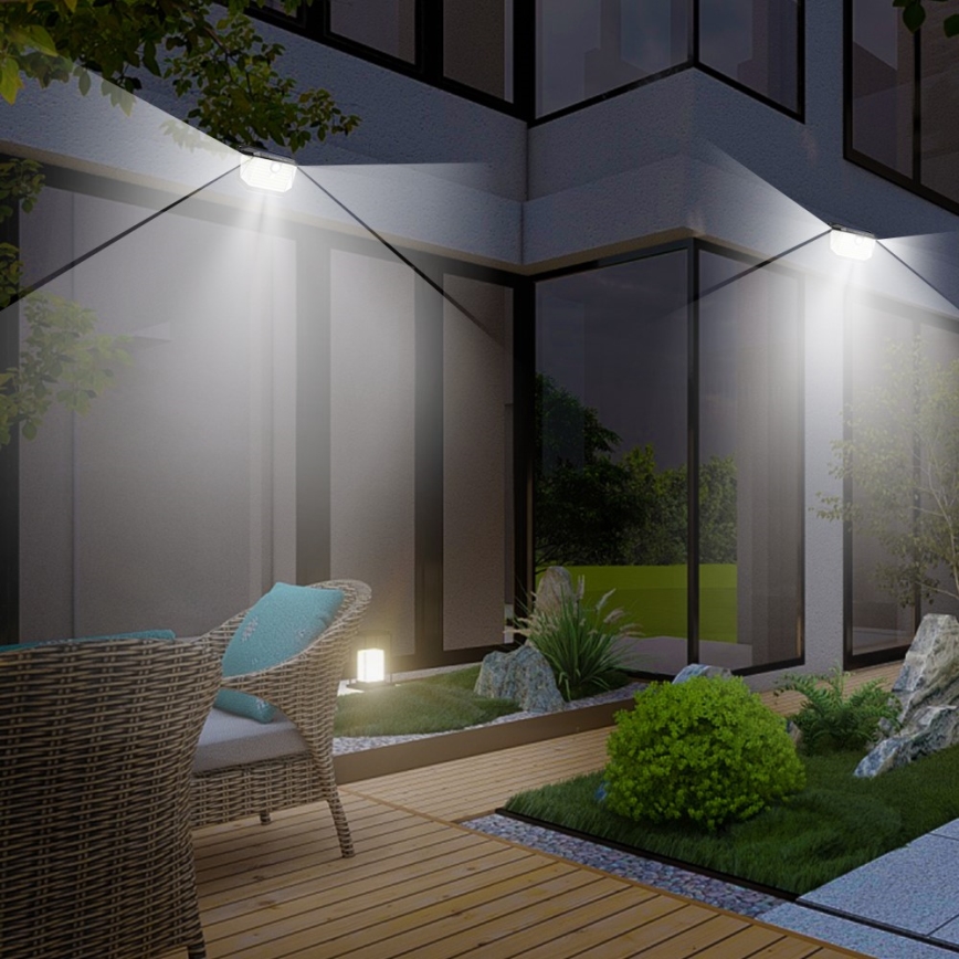 LED Solarna zidna lampa sa senzorom LED/4W/5,5V IP65 1200 mAh