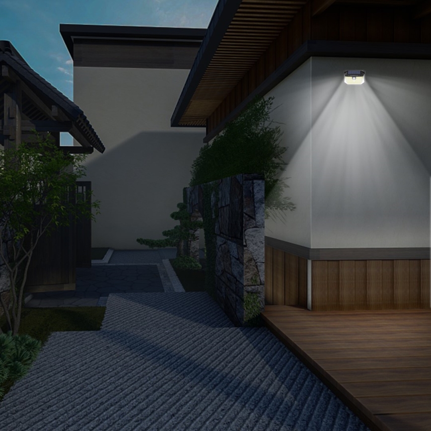 LED Solarna zidna lampa sa senzorom LED/4W/5,5V IP65 1200 mAh