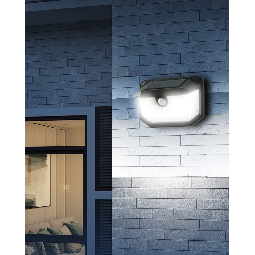 LED Solarna zidna lampa sa senzorom LED/4W/5,5V IP65 1200 mAh