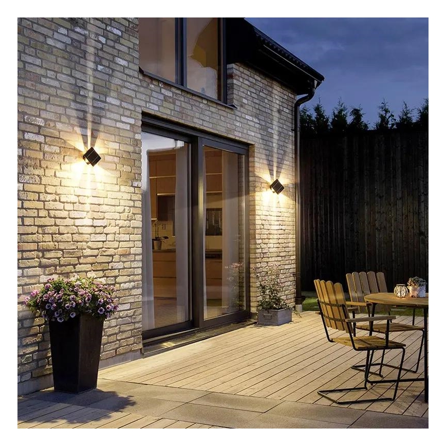 LED Solarna zidna lampa sa senzorom LED/2W/5V IP54 1300 mAh