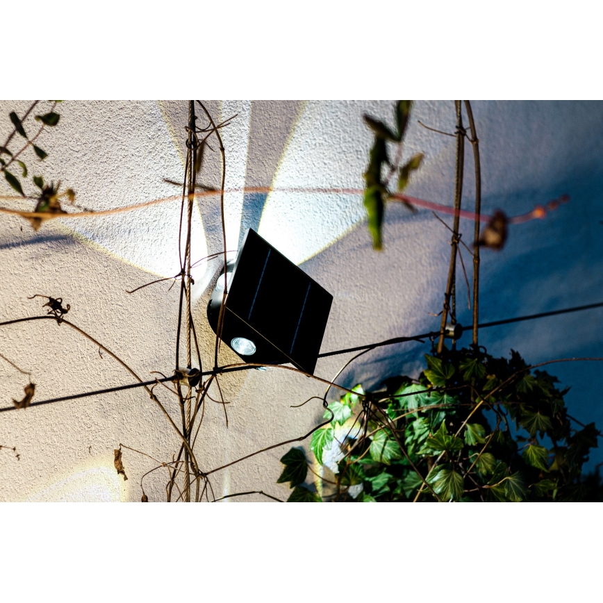 LED Solarna zidna lampa sa senzorom LED/2W/5V IP54 1300 mAh