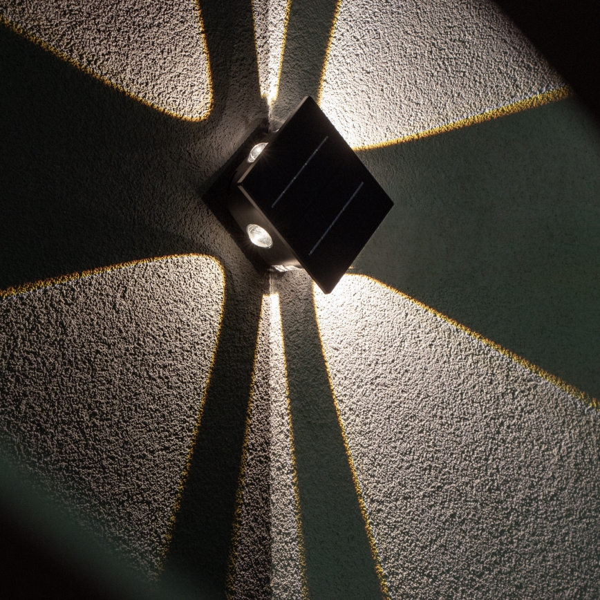 LED Solarna zidna lampa sa senzorom LED/2W/5V IP54 1300 mAh