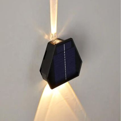LED Solarna zidna lampa sa senzorom LED/2W/5V IP54 1300 mAh