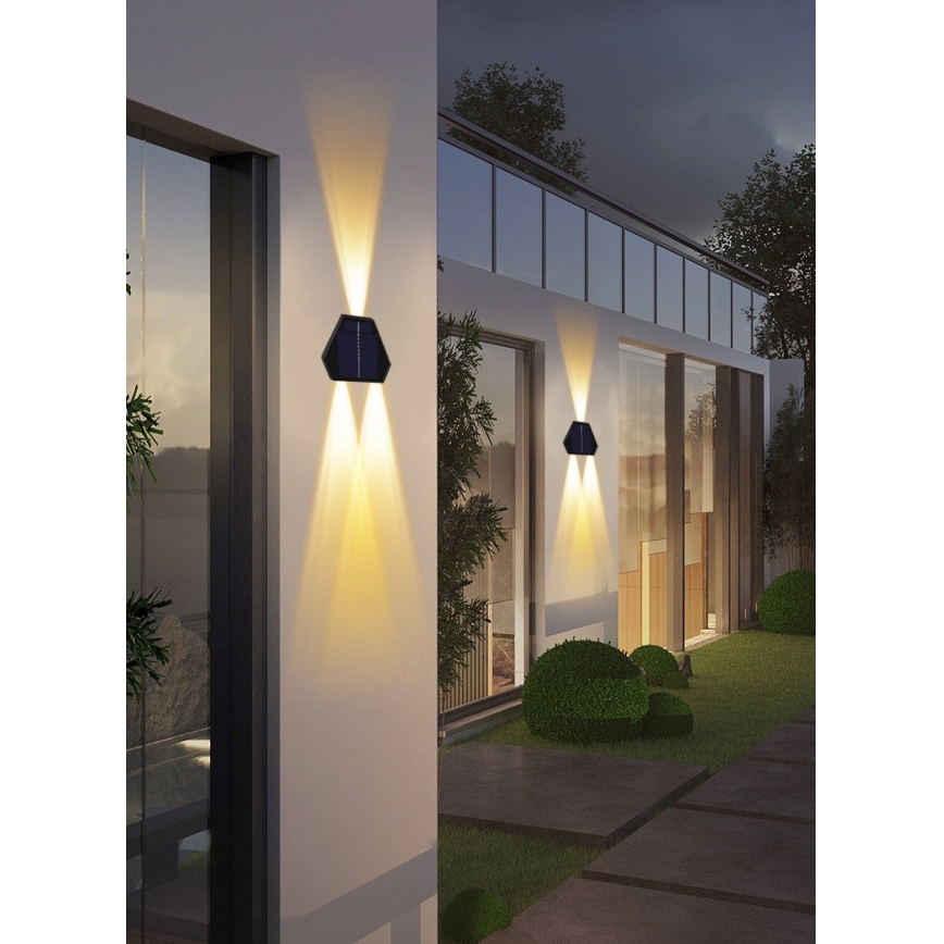LED Solarna zidna lampa sa senzorom LED/2W/5V IP54 1300 mAh