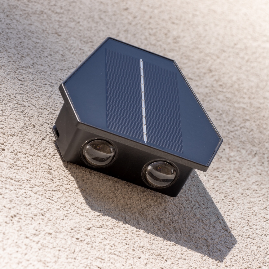 LED Solarna zidna lampa sa senzorom LED/2W/5V IP54 1300 mAh