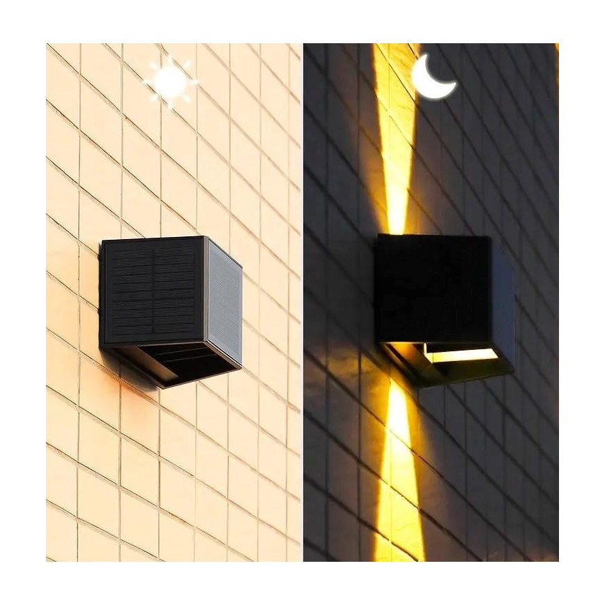 LED Solarna zidna lampa sa senzorom LED/2W/5V IP54 1300 mAh