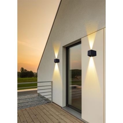 LED Solarna zidna lampa sa senzorom LED/2W/5V IP54 1300 mAh