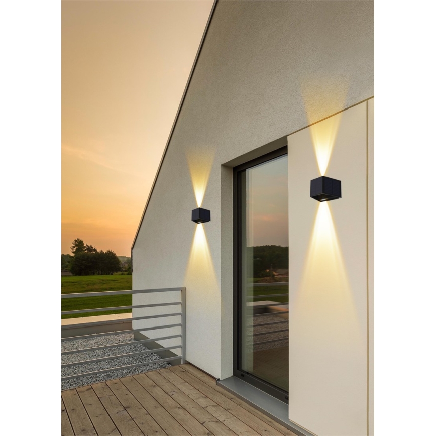 LED Solarna zidna lampa sa senzorom LED/2W/5V IP54 1300 mAh