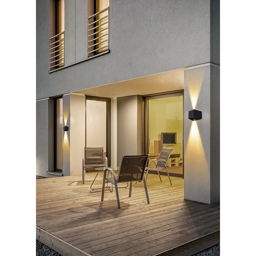 LED Solarna zidna lampa sa senzorom LED/2W/5V IP54 1300 mAh