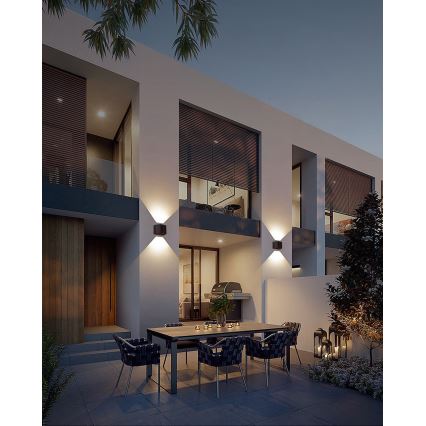LED Solarna zidna lampa sa senzorom LED/2W/5V IP54 1300 mAh