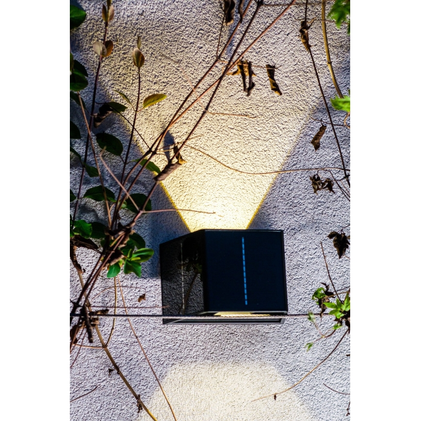 LED Solarna zidna lampa sa senzorom LED/2W/5V IP54 1300 mAh