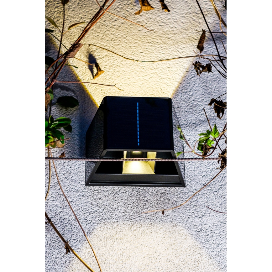 LED Solarna zidna lampa sa senzorom LED/2W/5V IP54 1300 mAh