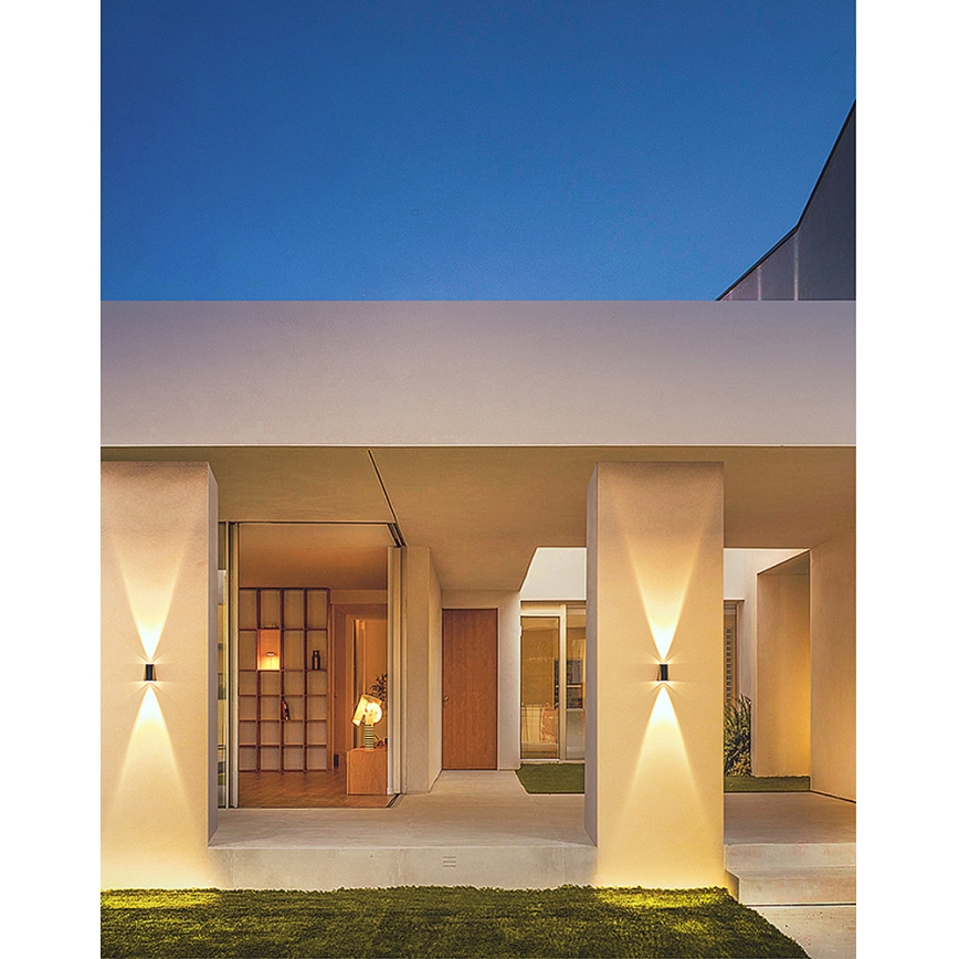 LED Solarna zidna lampa sa senzorom LED/2W/5V IP54 1300 mAh